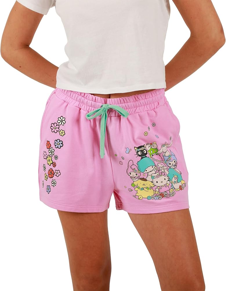 Hello Kitty & Friends Characters Celebrating Women's Pink Sweat